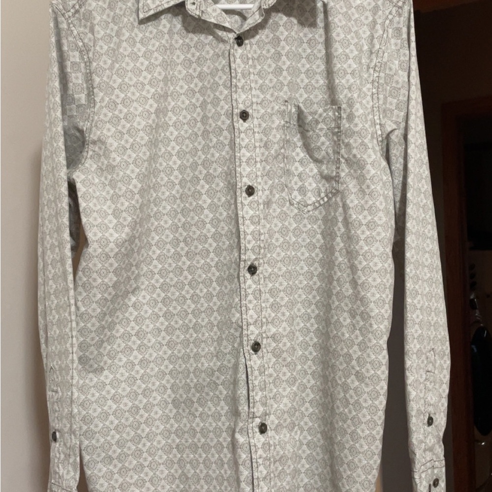 Men's Gray Patterned Shirt